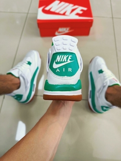 Nike Air Jordan 4 Branco/Verde - loja online