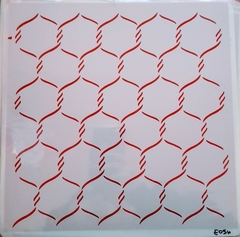 STENCIL STRONG ROCK 30X30 E056