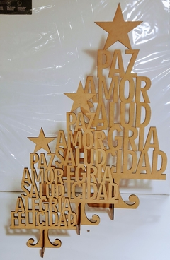 Laser árbol palabras 40 cm