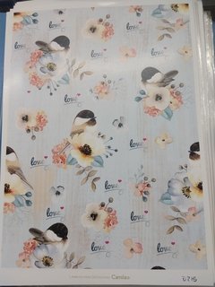 CAMILA LAMINA DECOUPAGE A4 D215