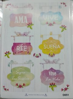 CAMILA LAMINA DECOUPAGE A4 D051