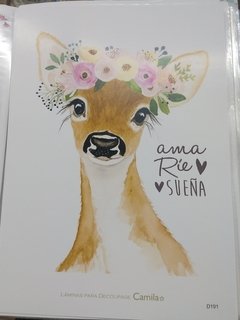 CAMILA LAMINA DECOUPAGE A4 D191