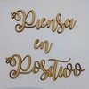 Láser frases piensa en positivo