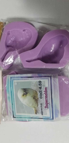 SUPERMOLDES MOLDE DE SILICONA PAJARITO 6CM 4.59 - comprar online