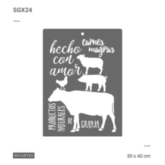 STENCIL MILARTES SGX24