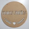 Laser cartel dulces sueños 25 cm