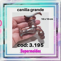SUPERMOLDES MOLDE DE SILICONA CANILLA 10 CM 3.195