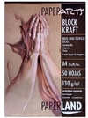 Papel kraft block x 50 hojas 130 gs, A4
