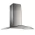Campana De Pared Tst Lacar 90cm 3v Acero Inoxidable Vidrio Plateado