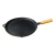 Plancha Bifera Lisa Sin Enlozar Nº2 Mango Madera 25cm Negro
