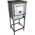 Horno Pizzero Rotisero 3 Moldes Acero Inox. Con Base Depaolo Plateado