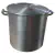 Olla Gastronomica N°45 De Aluminio 70 Litros Reforzada Gris