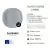 Set 6 Platos Postre Luminarc Carine Granito Vidrio Templado Granit - comprar online