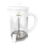 Cafetera Embolo Hudson Vidrio Acero 800ml Blanca Blanco