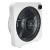 Ventilador Turbo Circulador Whitenblack Blanco 55w 12 Negro Plástico