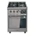 Cocina Industrial Morelli Zafira 60cm Puerta Visor Acero Inoxidable