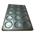 Molde Para Hamburguesas Aluminizado 70x45cm 15moldes Gris