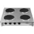 Anafe Eléctrico Cuatro Hornallas 1.5 Kw Cocina Speedy Grill Plateado