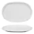 Vajilla Porcelana Blanca Fuente Oval Chica Tsuji 450 Blanco 450