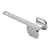 Martillo Bate Bife Para Carne Tiernizador Fundicion 24 Cms Plateado