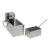 Freidora Industrial Electrica Lourdes Simple 8l C/tapa Plata 50hz
