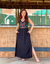 Vestido Longo Bordado Flores - comprar online