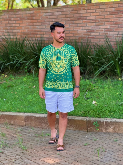 Camiseta Indiana Mão de Hamsã - comprar online
