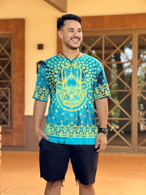 Camiseta Indiana Hamsã Branca - comprar online