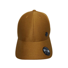 SNAPBACK ABA CURVA MODELO COREANO OCRE COM BOTON