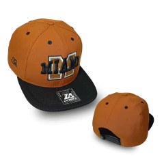 BONÉ LAYNERS ABA RETA 6 GOMOS BORDADO MIAMI OCRE - comprar online