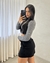 Cropped Aline - Cinza na internet