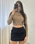 Cropped Aline - Marrom na internet