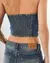 Imagem do Cropped Jeans Ziper Frente