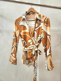 c408e blusa lino - comprar online