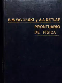 Livro Prontuario de Física de B. M. Yavorski