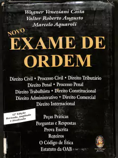 LIVRO EXAME DE ORDEM de WAGNER VENEZIANI COSTA