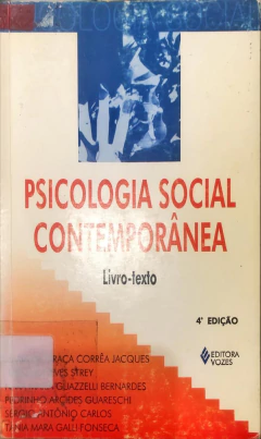Livro Psicologia Social Comteporânea de Marlene Neves Strey
