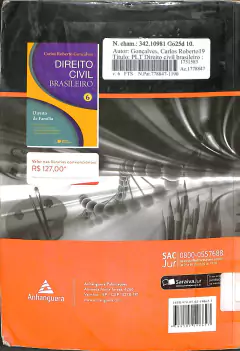 Livro PLT 738 - Direito Civil Brasileiro Vol.6 10ª Edição de Carlos Roberto Gonçalves - comprar online