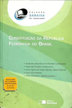LIVRO CONSTITUIÇÃO DA REPÚBLICA FEDERATIVA DO BRASIL 43ª EDIÇÃO DE VÁRIOS AUTORES