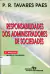 LIVRO RESPONSABILIDADE DOS ADMINISTRADORES DE SOCIEDADE DE P. R. TAVARES PAES