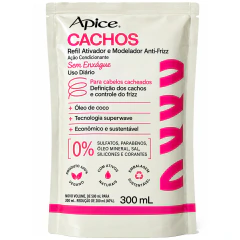 Refil Ativador e Modelador Anti-Frizz Apice Cachos Essence 300ml