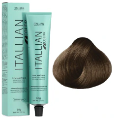 Coloração Itallian Color Sem Amônia 60g 7.7 Loiro Marrom