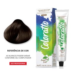 COLORATTO LOURO ESCURO MARRON (CHOC.) 6.7 - 60g COLORAÇÃO SEM AMÔNIA