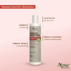Shampoo Nutritivo Cabelos Secos Apice Vegan Protein 300ml na internet