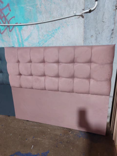 Imagen de Respaldos en cuero y pana para cama King size
