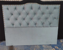 Respaldos en cuero y pana para cama King size - comprar online