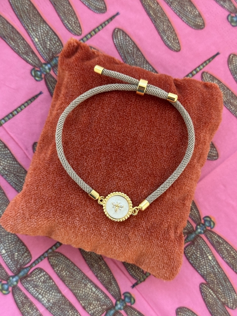 Pulsera abeja oro