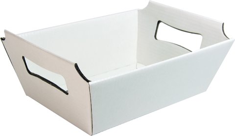 Cesta de papel cartão branco