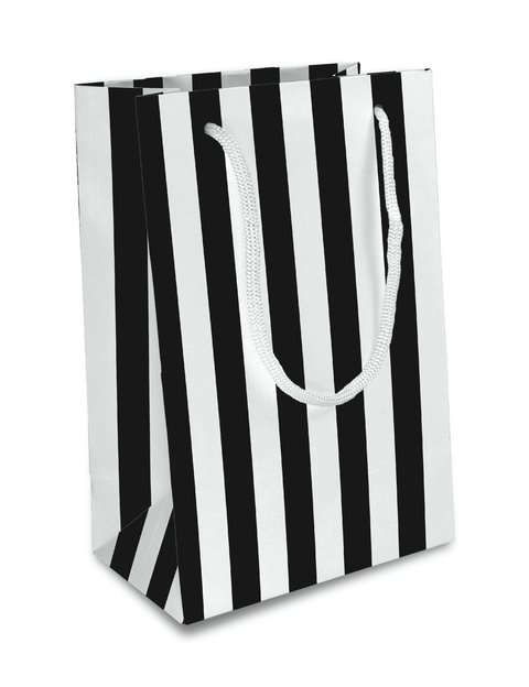 Sacola de papel listras classicas