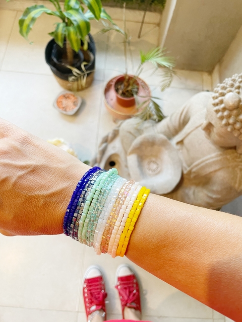Pulsera cristales cubo